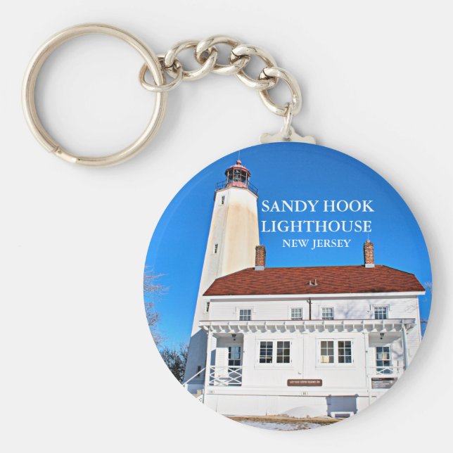 Llavero Sandy Hook Lighthouse New Jersey Keychain (Frente)