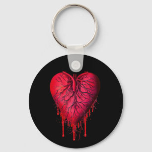 Llavero Sangrado Corazón Amor Rompimiento Corazón Arte sur