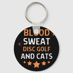 Llavero Sangre Sudor Disc Golf Y Gatos Decir Cita Hombres
