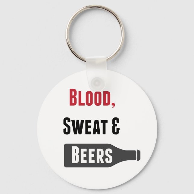 Llavero Sangre, sudor y cerveza (Anverso)