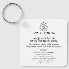 Llavero Sanskrit Gyatri Mantra