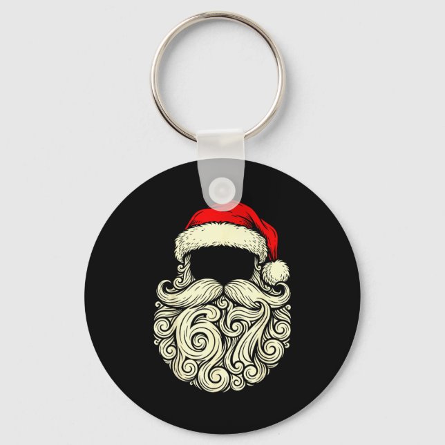Llavero Santa 67 Hidden In Beard Christmas  (Anverso)
