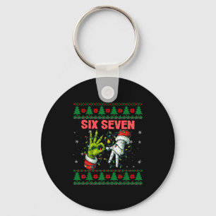 Llavero Santa 67 Suéter Feo De Navidad Dedos Seis Siete 