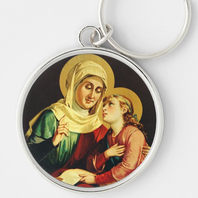 Llavero Santa Ana y la Virgen María (Frente)