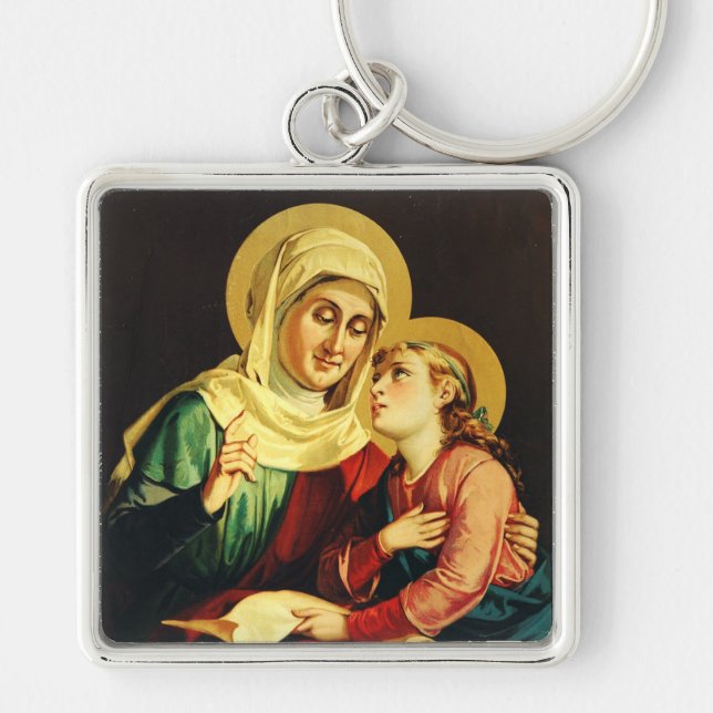 Llavero Santa Ana y la Virgen María (Frente)