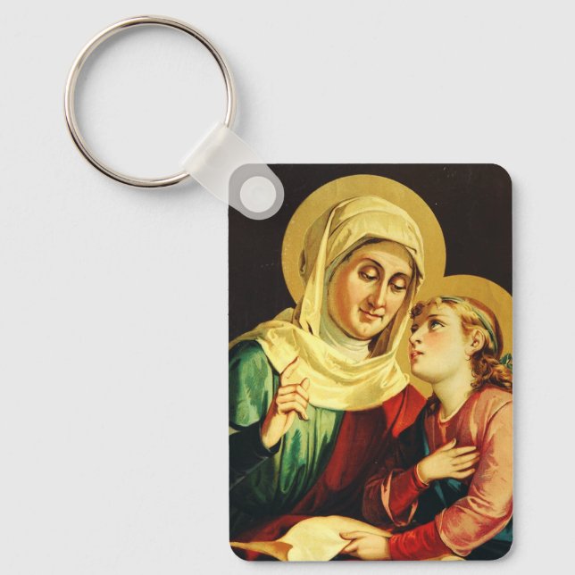 Llavero Santa Ana y la Virgen María (Anverso)