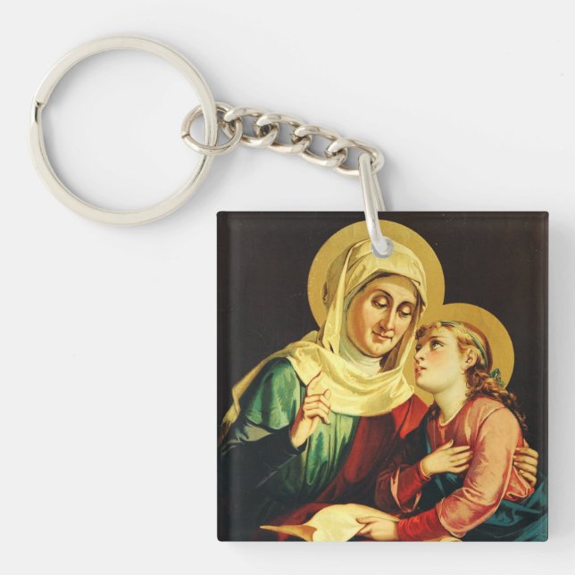 Llavero Santa Ana y la Virgen María (Frente)