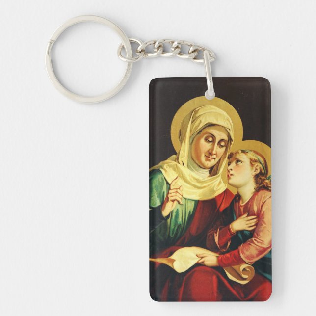 Llavero Santa Ana y la Virgen María (Frente)