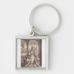 Llavero Santa Anastasia la Libertadora Arte en Blanco y Ne