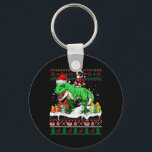 Llavero Santa Appenzeller Sennenhund Riding T-rex Christma<br><div class="desc">Navidades de Santa Appenzeller Sennenhund Riding T-rex Sweater</div>