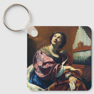 Llavero Santa Cecilia por Simon Vouet