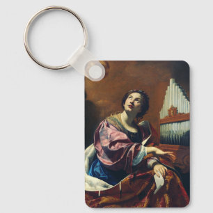 Llavero Santa Cecilia por Simon Vouet