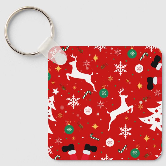 Llavero Santa Chimney Christmas Keychain (Anverso)