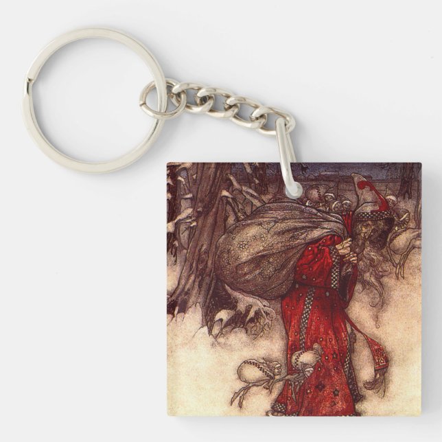 Llavero Santa Claus Arthur Rackham  (Frente)