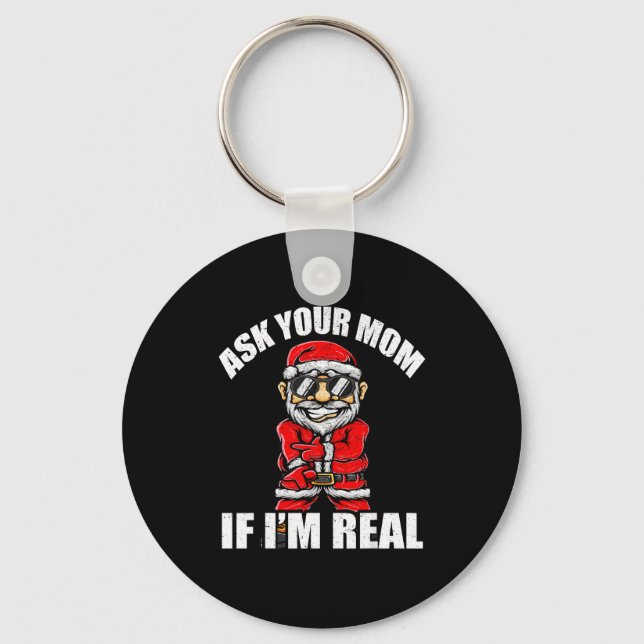 Llavero Santa Claus Christmas Naughty Shirt Adult Santa Cl (Anverso)