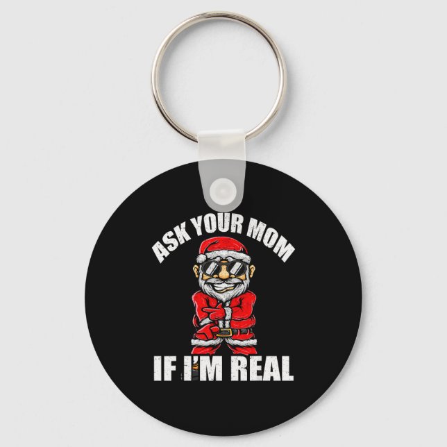 Llavero Santa Claus Christmas Naughty Shirt Adult Santa Cl (Anverso)