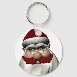 Llavero Santa Claus con bigote rojo