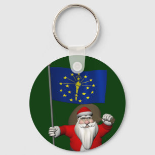 Llavero Santa Claus Con El Encargado De Indiana