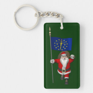 Llavero Santa Claus Con El Encargado De Indiana