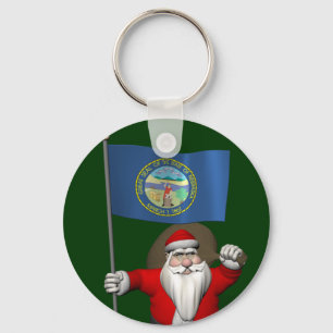 Llavero Santa Claus Con El Encargado De Nebraska