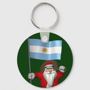 Llavero Santa Claus Con El Fin De Argentina