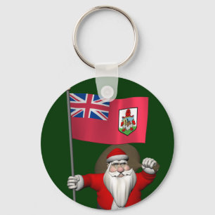 Llavero Santa Claus Con El Fin De Bermudas