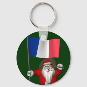 Llavero Santa Claus Con El Fin De Francia