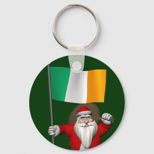 Llavero Santa Claus Con El Fin De Irlanda