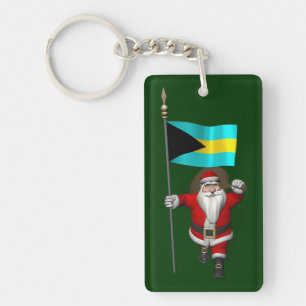 Llavero Santa Claus Con El Fin De Las Bahamas