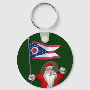 Llavero Santa Claus Con El Fin De Ohio
