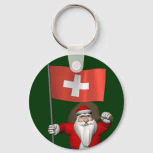 Llavero Santa Claus Con El Fin De Suiza