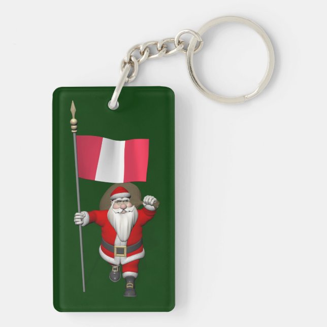 Llavero Santa Claus Con El Fin Del Perú (Atrás)