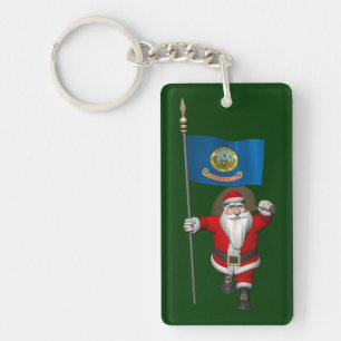 Llavero Santa Claus Con El Firma De Idaho