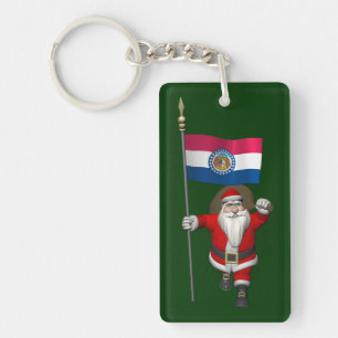 Llavero Santa Claus Con El Firma De Misuri