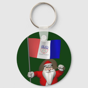 Llavero Santa Claus Con El Firme De Cleveland
