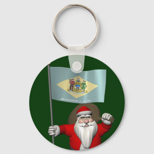 Llavero Santa Claus Con El Firme De Delaware