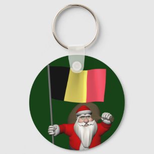 Llavero Santa Claus Con Fines De Bélgica