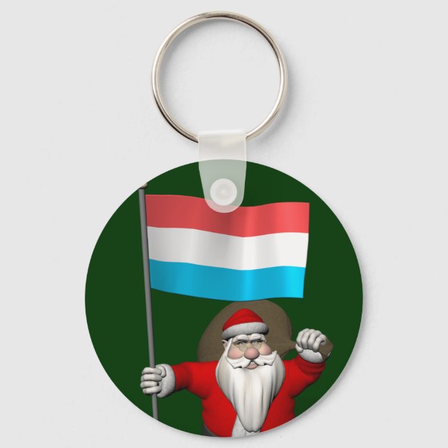 Llavero Santa Claus Con Fines De Luxemburgo (Anverso)