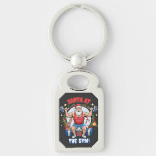 Llavero Santa Claus con un giro - Gym Santa Holiday