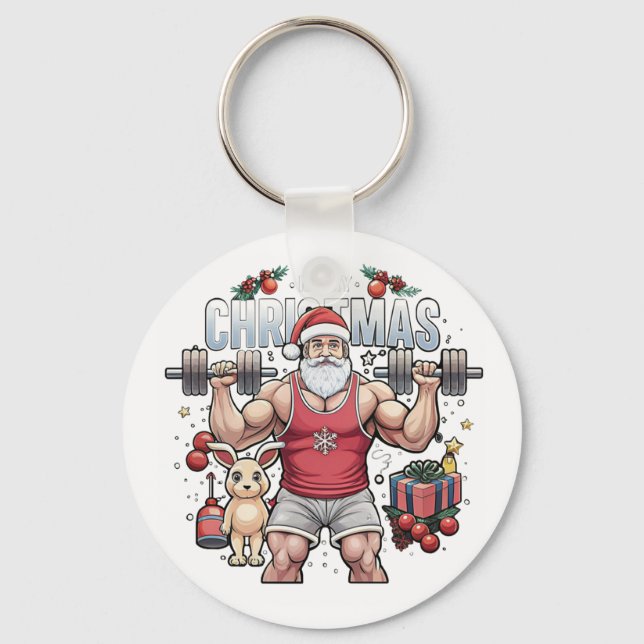 Llavero Santa Claus con un giro - Papá Noel (Anverso)