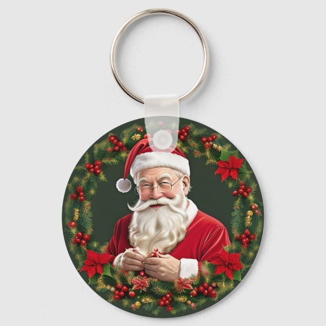 Llavero Santa Claus en una guerra festiva (Anverso)