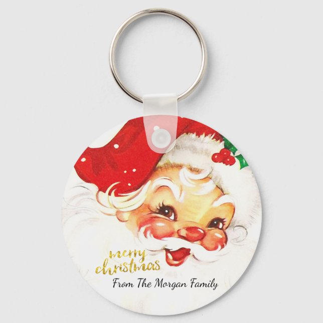 Llavero Santa Claus Feliz Navidad (Anverso)