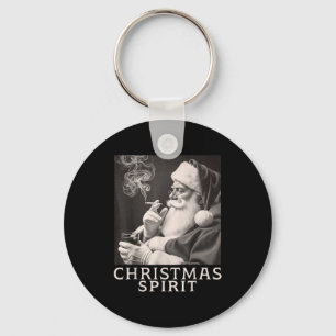 Llavero Santa Claus Fumador Vintage Navidad Divertido Srit