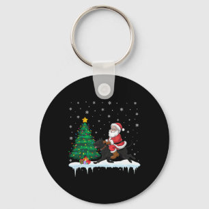 Llavero Santa Claus Riding Cane Corso Perro Niños Chicas