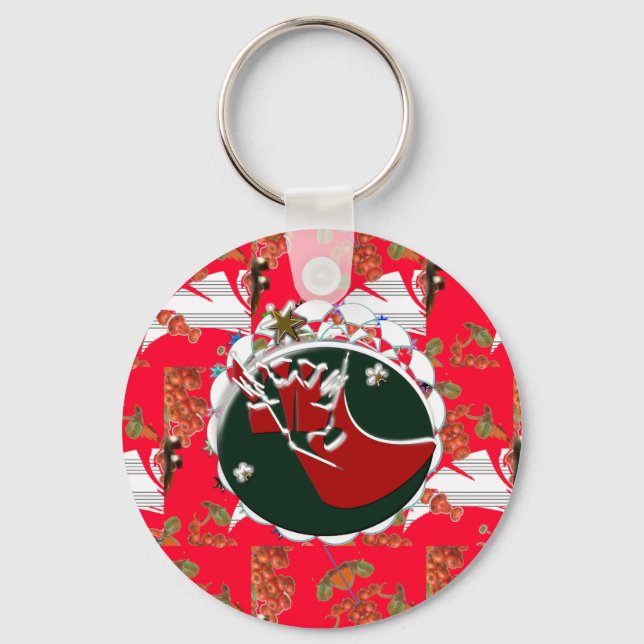 Llavero Santa Claus Sock Red (Anverso)