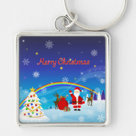 Llavero Santa Claus y los renos
