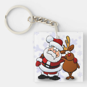 LLAVERO SANTA CLAUS Y RUDOLPH