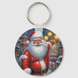 Llavero Santa Cláusula Feliz Navidad Feliz Año Nuevo