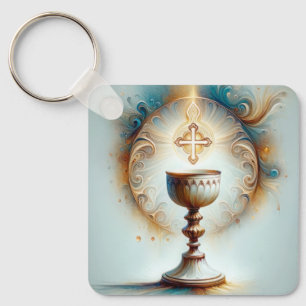 Llavero Santa Comunión Eucarística 2 Católica Cristiana
