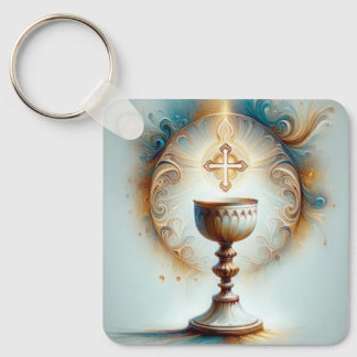 Llavero Santa Comunión Eucarística 2 Católica Cristiana